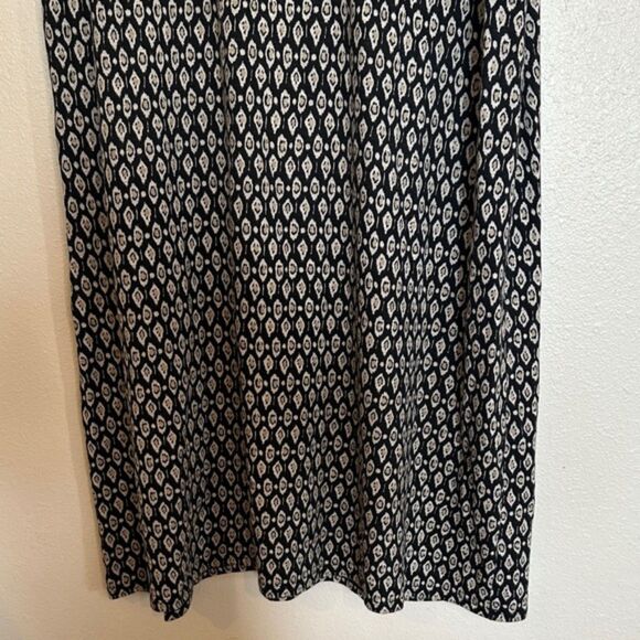 J Jill Midi Dress Round Neck Sleeveless Light Size XL Cotton Boho Resort Beachy - Picture 3 of 10